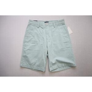 Nautica Classic Fit Khaki Chino Shorts Light Blue Flat Mens Size 30 NWT